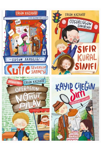 sufle severler & kayıp çileğin sırrı 4 kitap ergün kazanır set