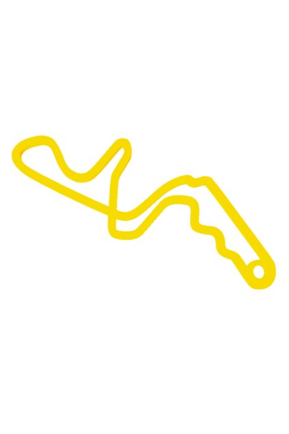 Breloc chei, "FORMULA 1 SUZUKA", 30X 50 mm galben