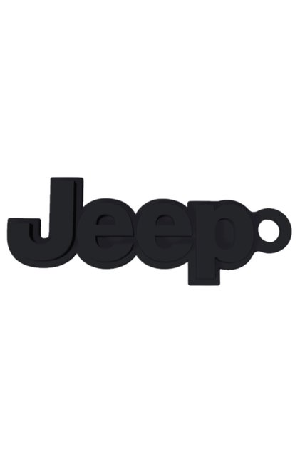Μπρελόκ, "JEEP", 24Χ 62 χιλ. μαύρο