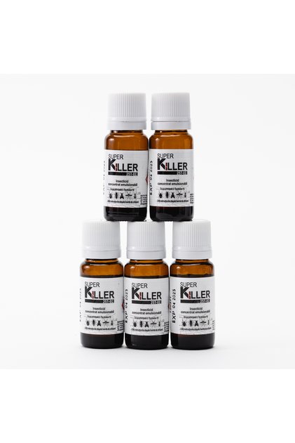 5 BUCATI Insecticid Concentrat SUPER KILLER 25T-EC 10ml