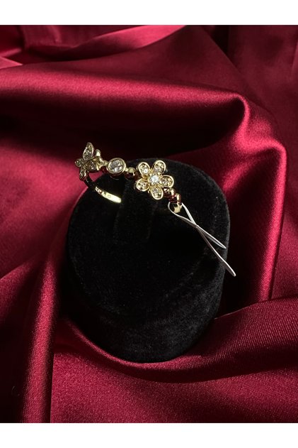 XUPING 14K Kararmaz Renk atmaz Kelebek Desenli Zirkon Yüzük