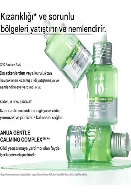 ANUA Niacinamide Azelaic Acid 10 Hyaluronic Redness Soothing