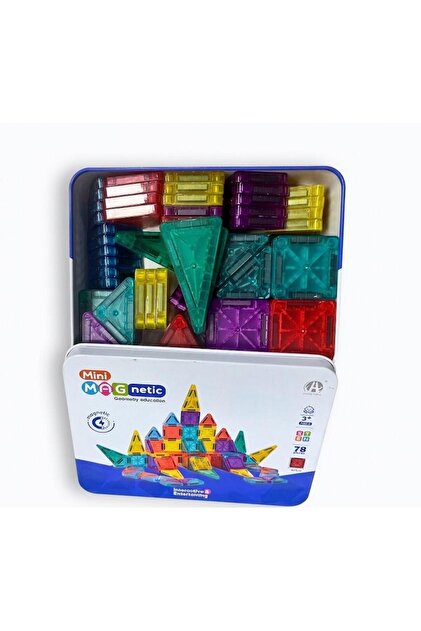 Nextohaps Toys Mini Magnetic Tiles 78 Parça 3.75cm Mini Manyetik