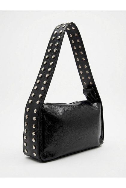 Zayne Studded Women's Hand and Shoulder Bag Black
