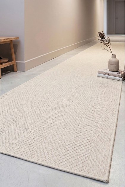 Yeni Nesil Çerçeveli Sisal Yolluk Yumuşak Dokuma Kilim Kaymaz Pamuk Taban Bordürlü Halı