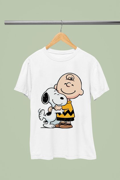 Snoopy Printed 100% Cotton Regular Fit Children's and Youth T-Shirt