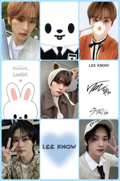 sevimliflower LEE KNOW STRAY KİDS 1 ADET FOTOKART PVC KAPLI 9*6 CM