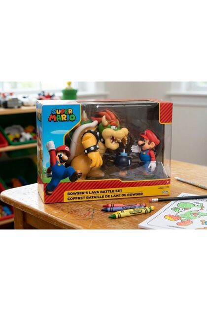 Jakks Pacific Nintendo Super Mario Wave 1 Mario vs Bowser Diorama