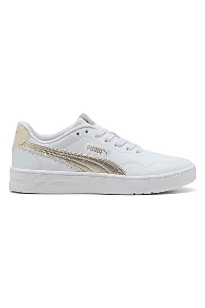 Puma Court Lally Metallic Whisper Kadın Beyaz Sneaker Ayakkabı