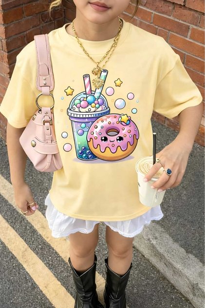 Donald Printed Unisex Children's T-Shirt 4Gh1