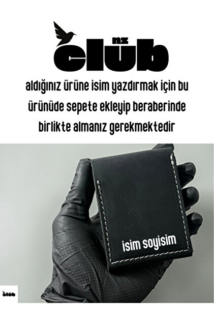 NZCLUB aldığınız ürüne isim yazdırmak için bu ürünüde sepete