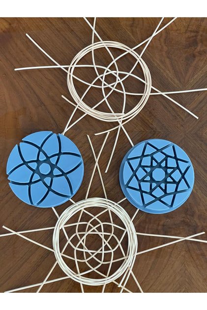 Rattan Knitting Mold, Template, Pattern, Template Model No -31-, -41- Set of Two