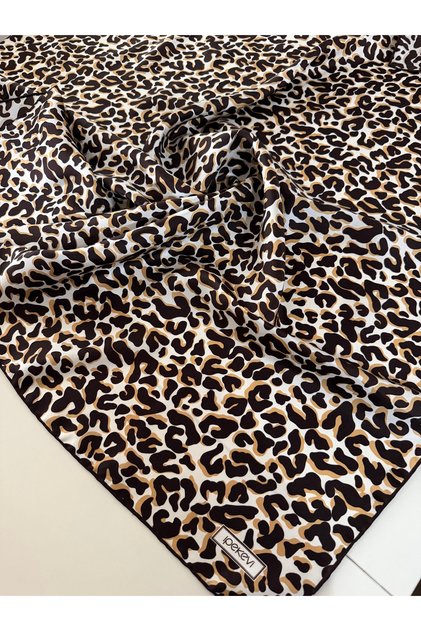 leopar tivil ipek eşarp