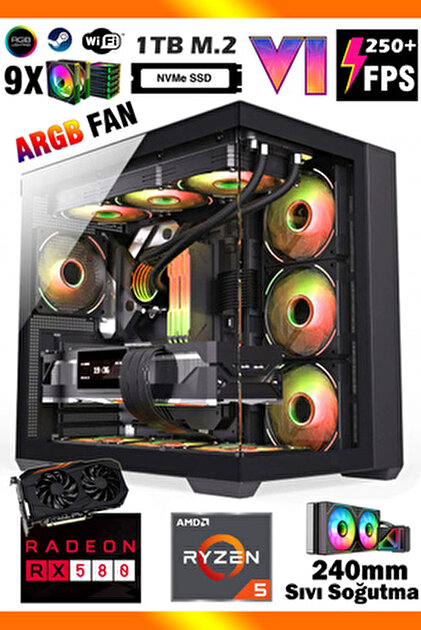 Zeiron Sp12 I5-3470 16gb 1tb Ssd+500gb Hdd Gtx1050ti 23.8