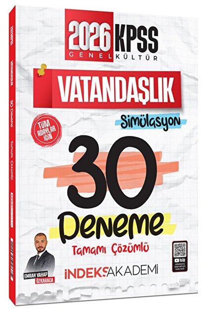 İndeks Akademi 2026 KPSS Tarih Simülasyon 25 Deneme Çözümlü
