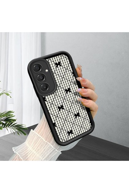 Samsung Galaxy A16 Compatible Striped Pattern Camera Protected Slim Soft Silicone Phone Case