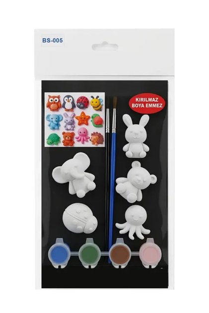 Bs005 Tiny Plushies Mini Acrylic Painting Set - Painting Kit for Kids