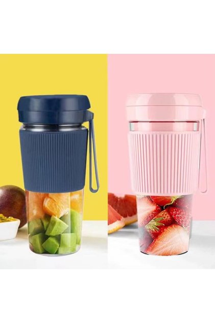 Mini Blender Portabil K10, 300ml, Reîncărcabil USB, cu 4 Lame din Oțel Inoxidabil