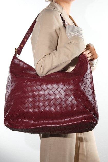 Alermi̇ne Burgundy Women's Shoulder Bag