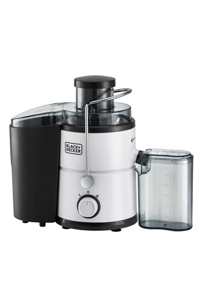 Black+Decker Juice Extractor, 600 W, Black/Silver