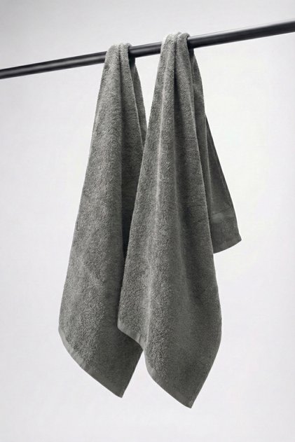 2-Pack 100% Cotton Gray Sports Athlete Towel Fitness Training Golf Boxing Towel Sweat Absorbent 30X100