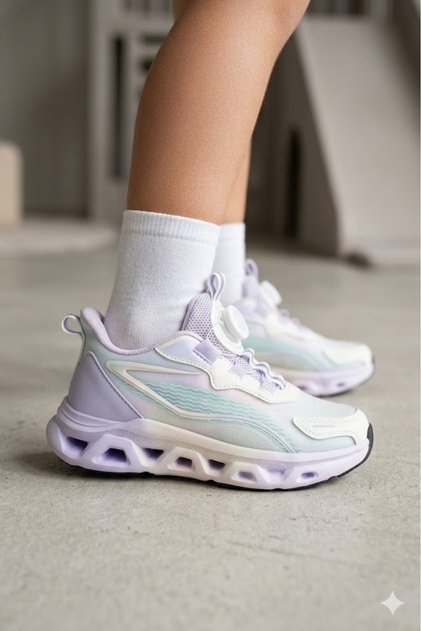 Smart Lacing Premium Air Sole Girls' Sneaker