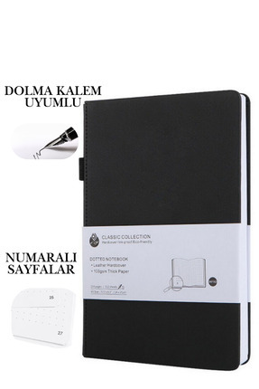 Mynote Case 19x25 Defter 96 Yp Lastikli Siyah Kareli (MOLESKİNE