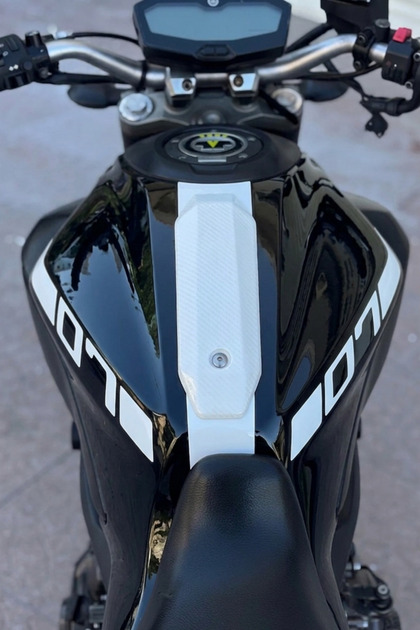 Yamaha MT-07 için Beyaz Renk Depo Kordon Sticker Etiket (2014-2017) Yılları için (BXT00001)