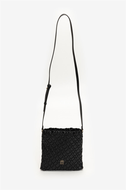 ミミ Tommy Hilfiger TH Braided Crossover Kadın Mini Omuz Çantası