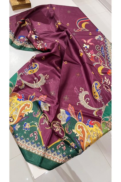 Lightweight Voile Shawl – Breathable, Non-Slip Stylish Design”