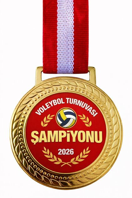 Medalia Campionilor Turneului de Volei 2026 – Medalia de premiu de culoare aurie 5,5 cm