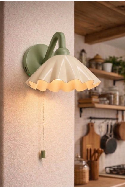 Şarjlı Kablosuz LED Işıklı Duvar Apliği - Modern Başucu Lambası Dekoratif Lamba