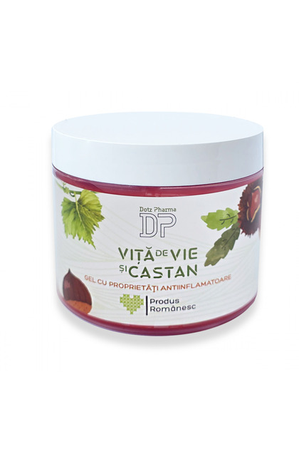 Gel cu vita de vie si castan 250 ml,