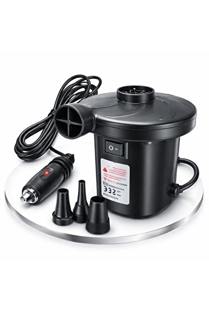 MUBX Car Lighter Inflator Pump, Pool Mattress Pump, 3-Head Inflator Pump