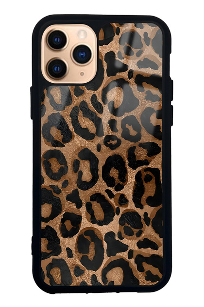 iPhone 11 Pro Leopar Tasarımlı Glossy Telefon Kılıfı