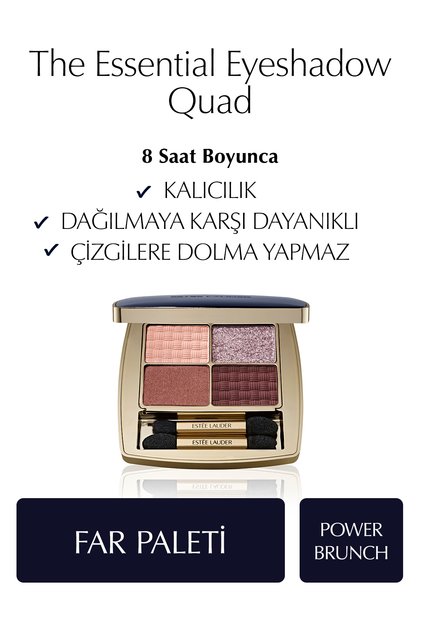The Essential Eyeshadow Quad Far Paleti - Renk: Power Brunch