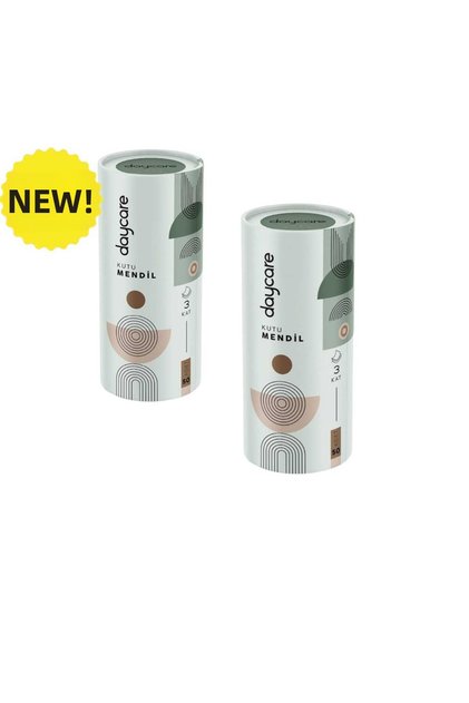 Cylinder Boxed Tissue Paper 50 Pieces X 2 Packs - 3-Ply Soft Textured Practical Portable