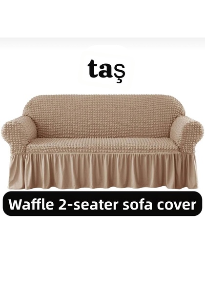 Bürümcük Sofa Cover (One Piece) for 2 People, Elasticized Standard