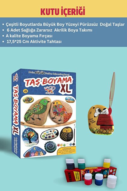 Bee Games Taş Boyama Xl 3 Yaş Üstü Çocuklar Için Zeka Geliştirici