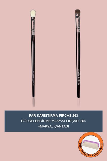 Pro Gölgelendirme Fırçası 264 + Pro Far Karıştırma Fırçası 263 *Hediyeli
