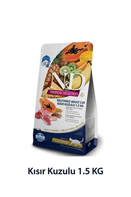 N & D Tropical Kuzulu Kısır Kedi Maması 1.5 Kg - Fiyatı, Yorumları