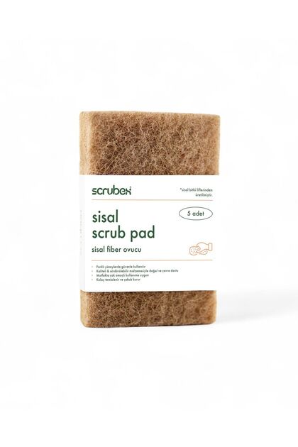 Sisal Fiber Scrubber 5-Pack (10X15Cm) Sb1006