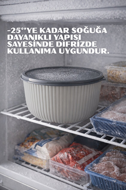 Nandy Home Çift Renk 4'lü Saklama Kabı Seti - Mikrodalga ve