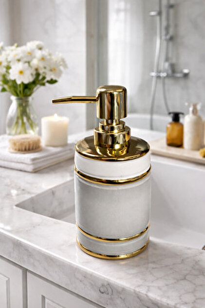 YAKUT prime Çift Renkli Kare Lüx İthal Sıvı Sabunluk Mutfak Banyo