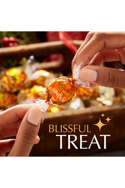 Lindt Lindor Cornet Portakal Aromalı Dolgulu Sütlü Çikolata Trüf