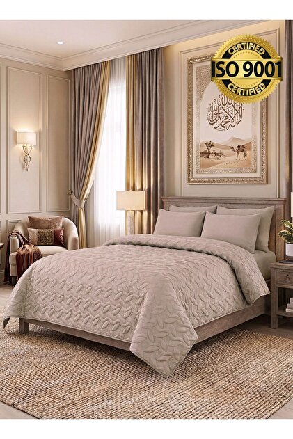 طقم أغطية سرير من الألياف الدقيقة يناسب سريرًا مزدوجًا مقاس 200 × 200 سم، طقم لحاف مضغوط مقاس كينج مكون من 4 قطع