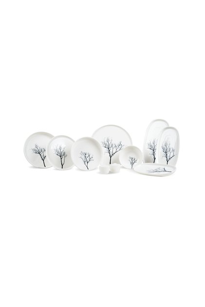 Botanical White Yemek Takımı 55 Parça