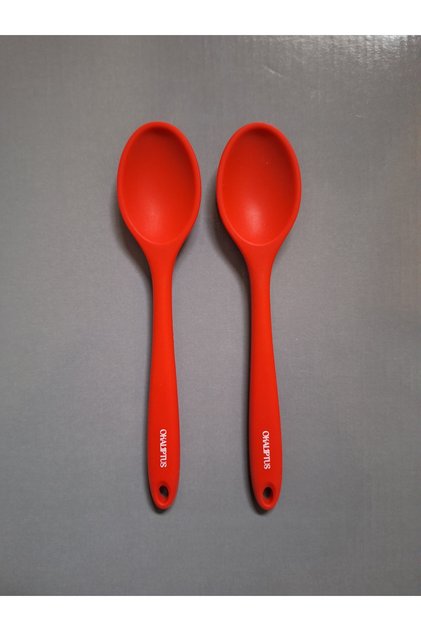 2' Li Eucalyptus Fireproof Non-Stick Small (20 cm) Silicone Spoon Food Spoon