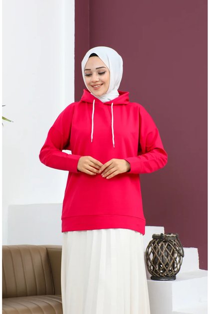Hooded Sweatshirt 23002-05 Fuchsia