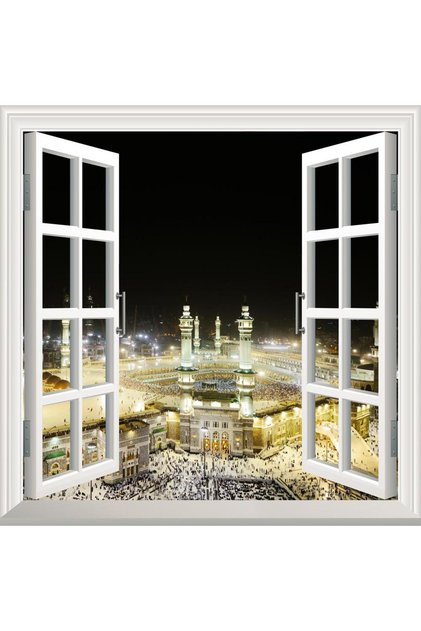 Pencere Poster Duvar Kağıdı Kabe Yapışkanlı Sticker